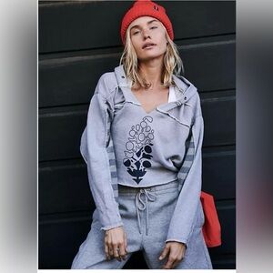 NWT FP Movement Nights Like This Cropped Hoodie